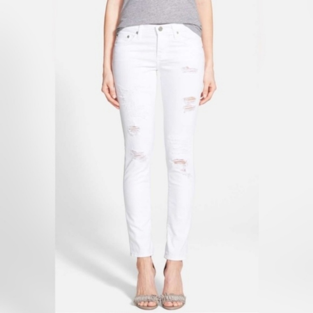 AG Adriano Goldschmied Stilt Cigarette White Jean